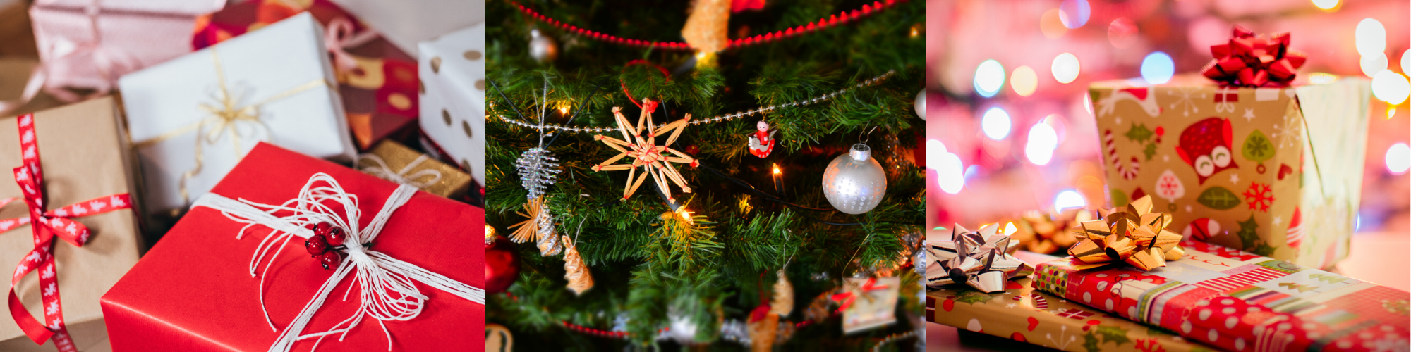 Christmas gifts and a Christmas tree
